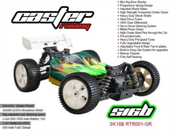 써펀트코리아,1/16 EP off road Buggy 4WD - RTR BRUSHLESS SYSTEM (#SK16B)