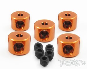 써펀트코리아,Aluminum 2mm Bore Collar ( Orange )each 5pcs (#TA-020O)
