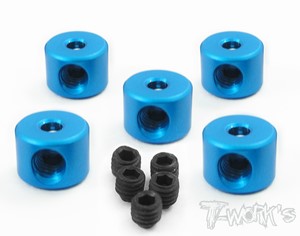써펀트코리아,Aluminum 2mm Bore Collar ( Tamiya Blue ) each 5pcs (#TA-020TB)