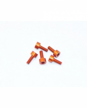 써펀트코리아,Screw alu allen cilinder head M2.2x6 Orange (7075) (5) (#218027)