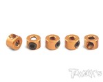 Aluminum Anti-Roll Bar Collar 5 pcs(Orange) (#TA-041O)