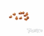 7075-T6 Hex. Socket Button Head Screw 3x5mm (Orange) 10pcs.(#ASS-305BO)