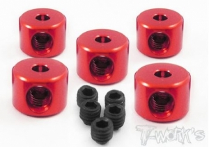 써펀트코리아,Aluminum 2mm Bore Collar ( Red ) each 5pcs (#TA-020R)
