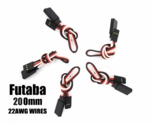 써펀트코리아,Futaba Extension with 22 AWG heavy wires 200mm 5pcs. (#EA-005-5)