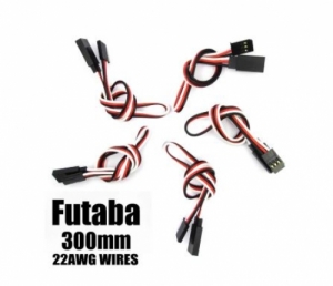 써펀트코리아,Futaba Extension with 22 AWG heavy wires 300mm 5pcs. (#EA-007-5)