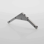 Aluminum Triangular-shape Double fan bracket for 30mm or 40mm Fan (#106022)
