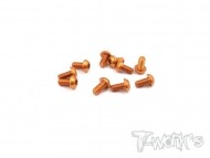 7075 Hex Socket Button Head Screw 3x8mm 10pcs. ( Orange ) (#ASS-308BO)