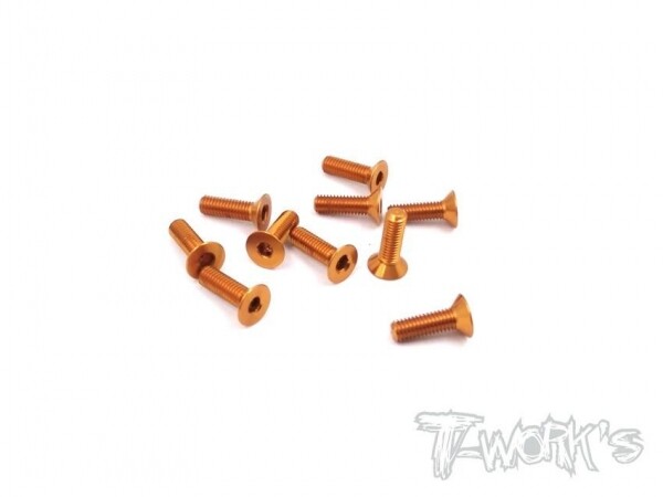 써펀트코리아,7075 Hex. Countersink Screw 3x10mm 10pcs. ( Orange ) (#ASS-310CO)