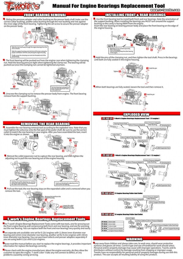 써펀트코리아,Engine Replacement Tool ( 21 engine ) (#TT-112-21)