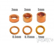 Aluminum 4x6 Shim Set 0.5, 0.75 ,1 ,2 ,3 ,5mm each 4pcs ( Orange ) (#TA-019O)
