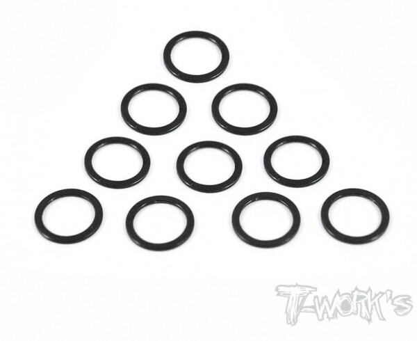 써펀트코리아,Aluminum 6x8x0.5mm Shim 10pcs ( Black ) (#TA-047BK)
