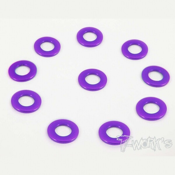 써펀트코리아,Aluminum 3x6x0.75mm Shim 10pcs ( Purple ) (#TA-007P)