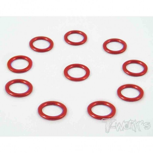써펀트코리아,Aluminum 4x6x0.5mm Shim 10pcs ( Red ) (#TA-013R)