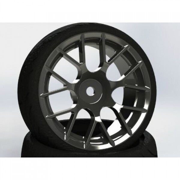 써펀트코리아,CR Model 1/10 Touring Drift Wheel Nature Black (2) (#CHNK)
