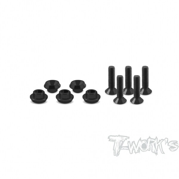 써펀트코리아,Aluminum Servo Washer (Black) For Sanwa (#TA-032BK)