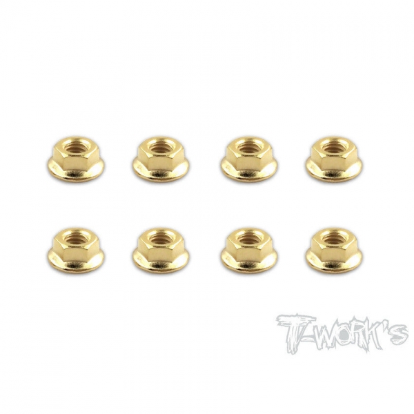 써펀트코리아,Golden Plated Serrated M4 Wheel Nuts ( 8 pcs.） (#GSS-4SN)