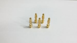 써펀트코리아,Gold Connectors 4mm Male (5) (#105204)