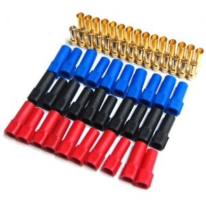 써펀트코리아,XT150 Connectors with 6mm Gold Connectors Red/Black/Blue (each 5set) (#108007)