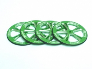 써펀트코리아,Alu Set up wheel for 1/10 On-Road (Green) (4) (#103089)