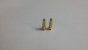 써펀트코리아,Gold Connectors 4mm Male (2)  (#106219)