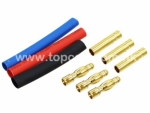 4.0mm GOLD connector / 3pair (3 male 3 female)  (#78570)