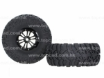 Alloy 2.2 D6-spoke Bead-lock Wheel & Tire Set (2) for Ridgecrest (#23050)