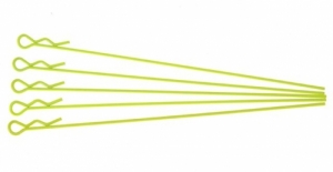 써펀트코리아,Extra long body clip 1/10 - fluorescent yellow (5)) (#103127)