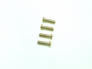 써펀트코리아,Cable solder connector 4.0mm springtype brass (4) (#107250)