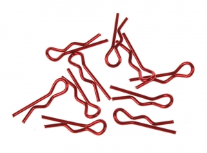 써펀트코리아,Small body clip 1/10 - metallic red (10) (#103106)