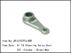 써펀트코리아,AI T6 Steering Servo Horn 25T -Futaba - Brown,New (#JR-0157FU-BR)