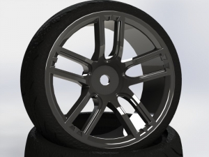 써펀트코리아,CR Model 1/10 Touring Drift Wheel Nature Black (2) (#GTNK)