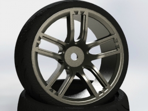써펀트코리아,CR Model 1/10 Touring Drift Wheel Gun Metal (2) (#GTM)