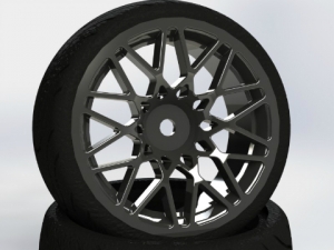 써펀트코리아,CR Model 1/10 Touring Drift Wheel Nature Black (2) (#LMNK)