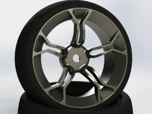 써펀트코리아,CR Model 1/10 Touring Drift Wheel Gun Metal (2) (#MPM)