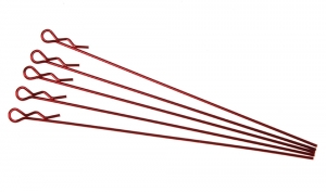 써펀트코리아,Extra long body clip 1/10 - metallic red (5) (#103131)