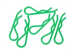 Body clip 1/8 - fluorescent green (6) (#103119)
