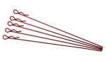 Extra long body clip 1/10 - metallic red (5) (#103131)