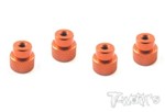 Aluminum Nut for 1/10 Set-up Wheel 4pcs. (Orange) (#TA-077O)