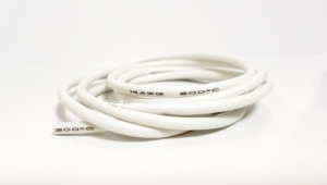 써펀트코리아,Cable 100cm soft-silicone White 14AWG (#107243)