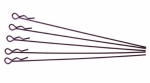 Extra long body clip 1/10 - metallic purple (5) (#103133)