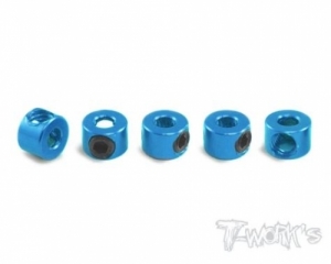 써펀트코리아,Aluminum Anti-Roll Bar Collar 5 pcs(Tamiya Blue) (#TA-041TB)