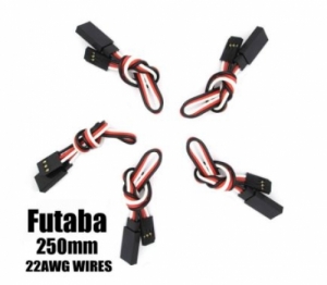 써펀트코리아,Futaba Extension with 22 AWG heavy wires 250mm 5pcs. (#EA-006-5)