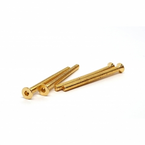 써펀트코리아,3x40mm Gold Plated Hex. Countersink Screws（4pcs.) (#GSS-340C)