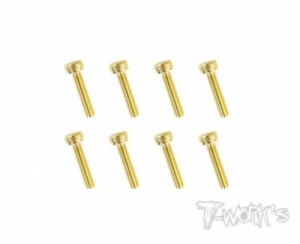 써펀트코리아,3x14mm Gold Plated Hex. Socket Head Screws（8pcs.) (#GSS-314H)