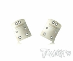 Stainless Steel Rear Chassis Skid Protector (TEKNO NB48 2.0) 2pcs. (#TO-220-T2.0)