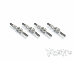 64 Titanium Shock Standoffs (For TEKNO EB410.2) 4pcs. (#TP-105-410.2)