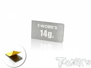 써펀트코리아,Adhesive Type 14g Tungsten Balance Weight ( For Xray T4'18/19/20 & Yokomo BD9/10 ) (#TE-207-B)