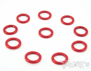 써펀트코리아,Aluminum 4x6x0.75mm Shim 10pcs ( Red ) (#TA-014R)