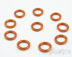 써펀트코리아,Aluminum 4x6x1.0mm Shim 10pcs ( Orange ) (#TA-015O)