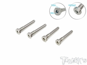 써펀트코리아,64 Titanium Screw Type Shock Pin Set ( For Kyosho MP10/MP10T/MP10E/MP9 TKI4/3 ) LT 2pcs. RT 2pcs. (#TP-119-K)